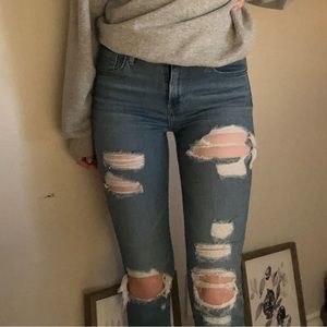 Levi’s 721 High Rise Skinny Denim Jeans, Size 26, medium wash